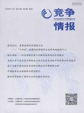 竞争情报期刊